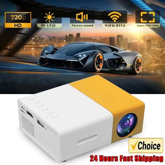 Mini Projector | Portable, 30,000 Hours, for Home & Outdoors