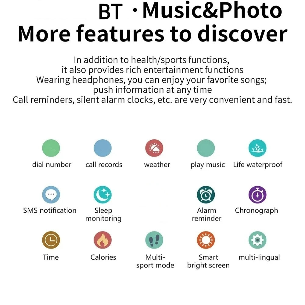 Smart Watch | Call, Music, Fitness Tracker, Custom Dial