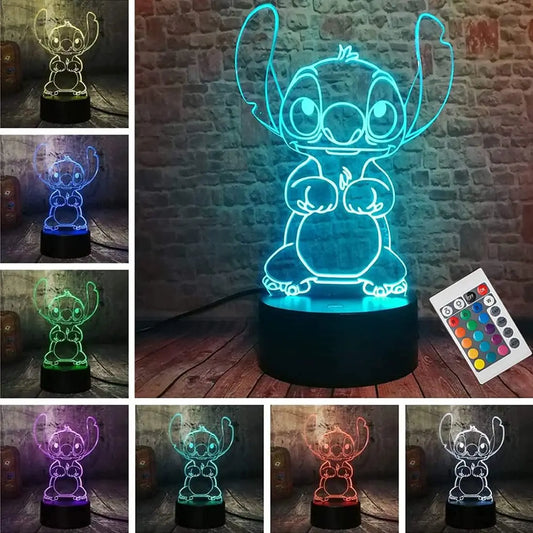 3D Stitch Lamp | Remote & Touch Control