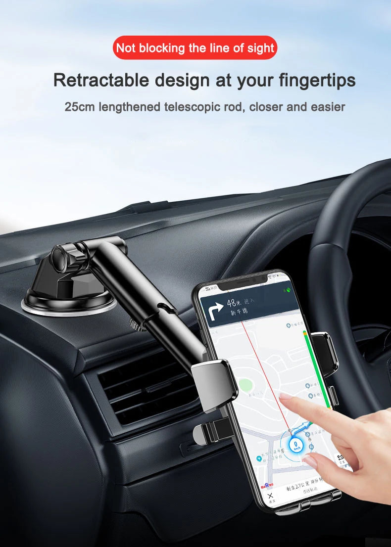 Universal Car Phone Holder | 360° Windshield & Dashboard