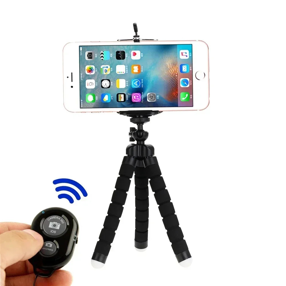 Flexible Octopus Phone Tripod with Clip Stand