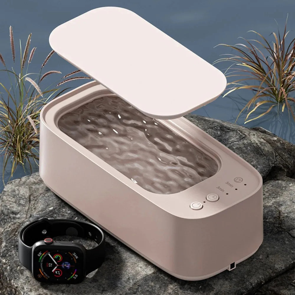 Ultrasonic Glasses Cleaner | 3-Speed Electric for Jewelry & Watches