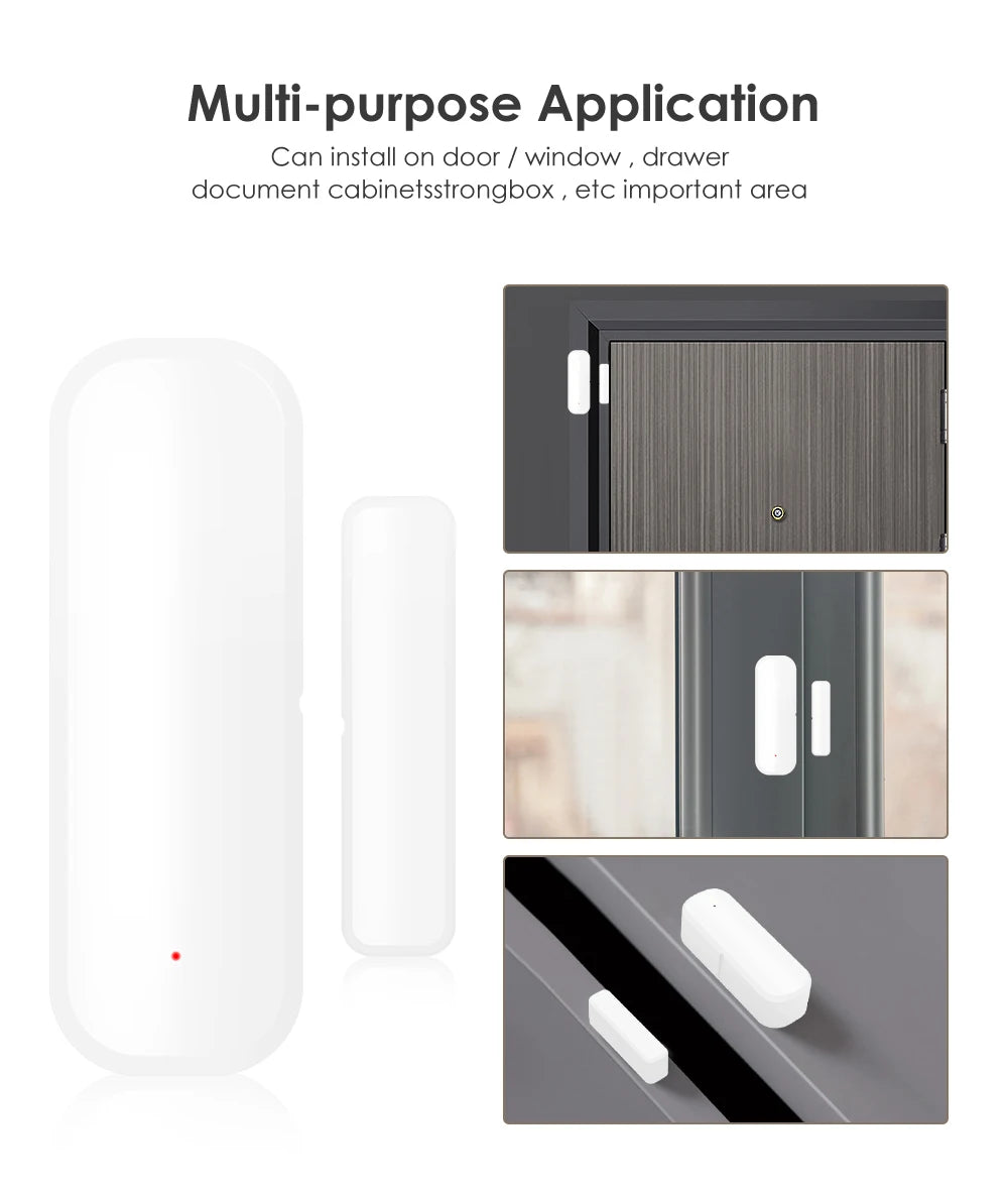 Tuya WiFi Smart Door Sensor | Works with Google Home & Alexa