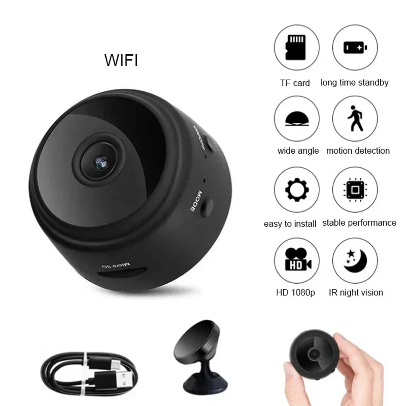 A9 WiFi Mini Camera | HD Video & Voice Recorder