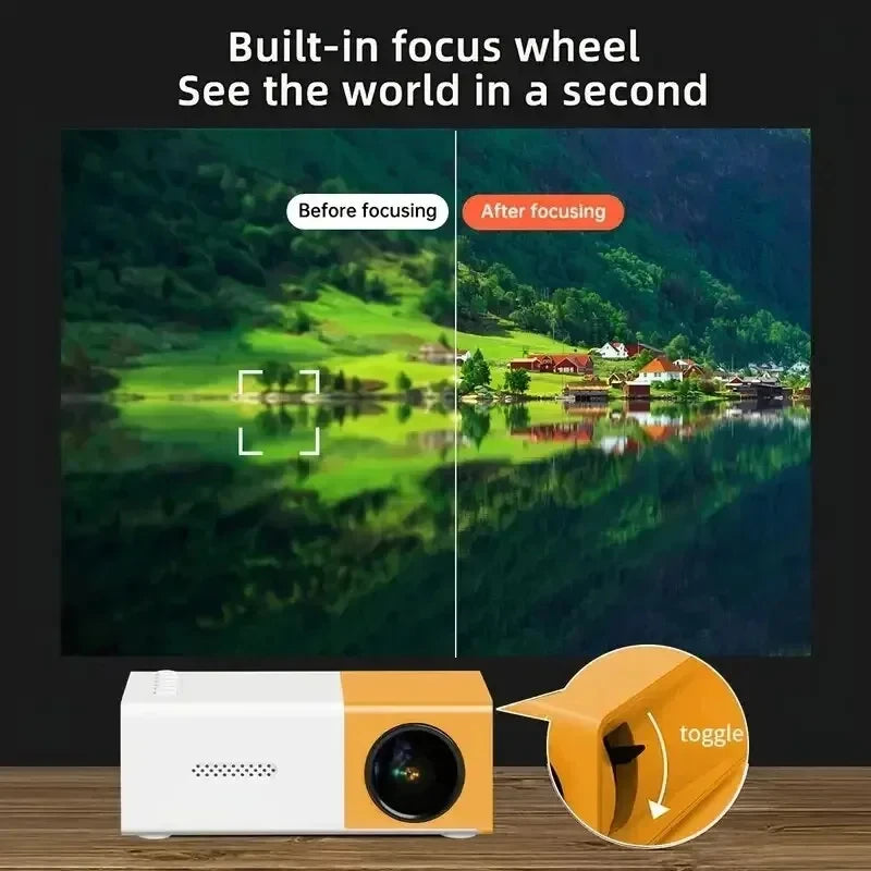 Mini Projector | Portable, 30,000 Hours, for Home & Outdoors