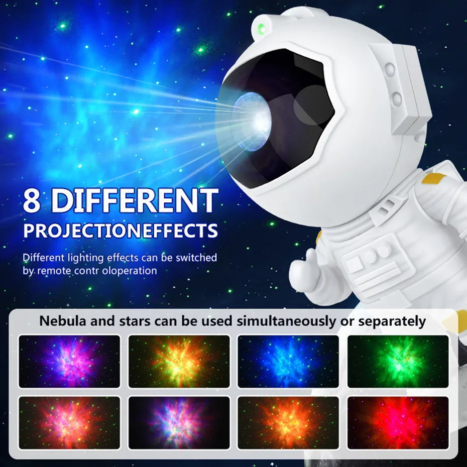 New Astronaut Galaxy Projector | LED Starry Night Lamp