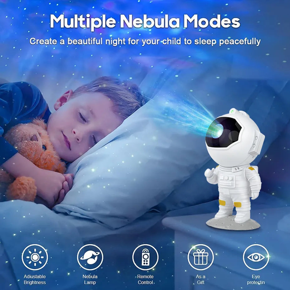 New Astronaut Galaxy Projector | LED Starry Night Lamp