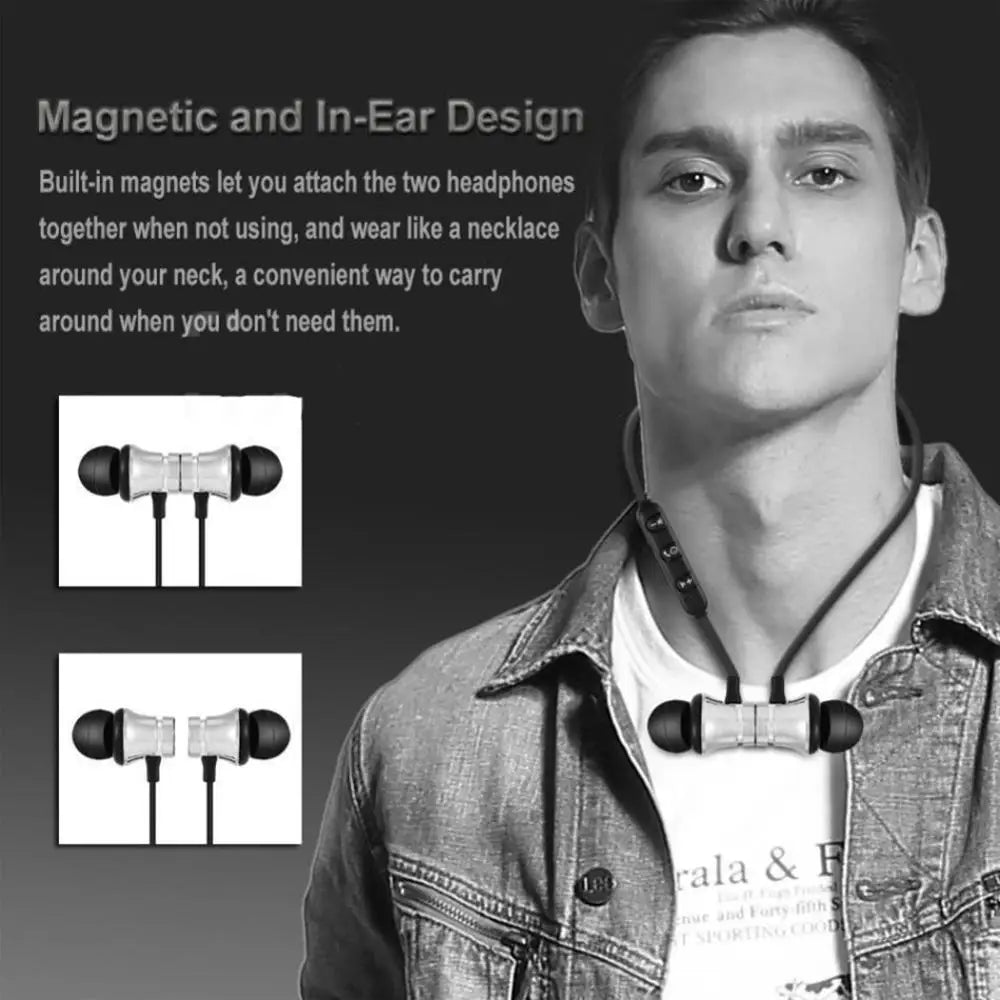 XT11 Magnetic Wireless Earbuds | Neckband with Mic