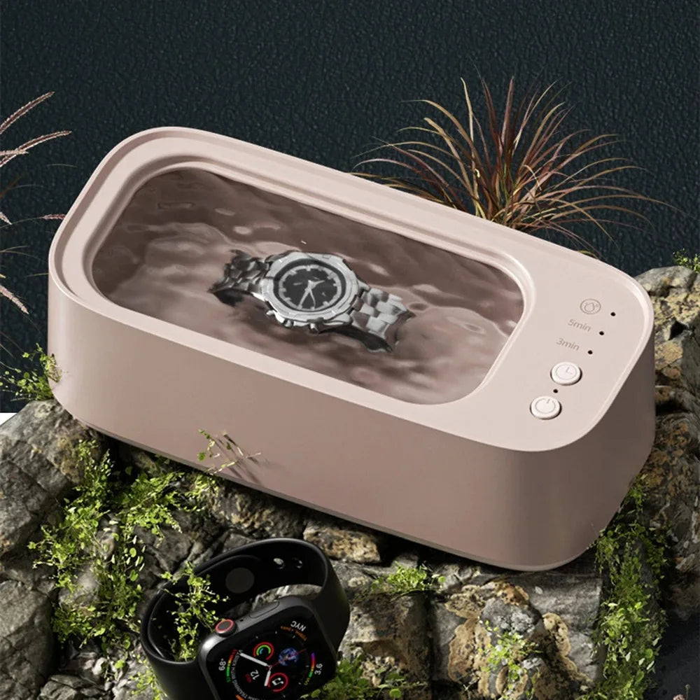 Ultrasonic Glasses Cleaner | 3-Speed Electric for Jewelry & Watches