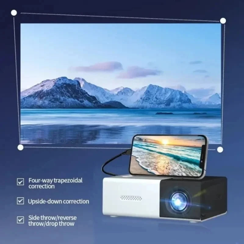 Mini Projector | Portable, 30,000 Hours, for Home & Outdoors