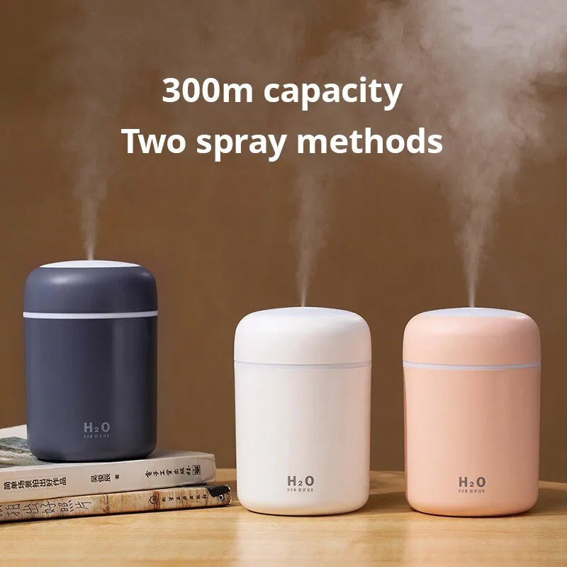 USB Cool Mist Humidifier | 300ml with Colorful Night Light