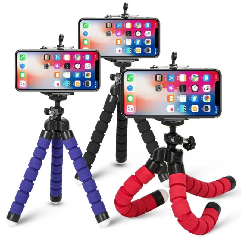 Flexible Octopus Phone Tripod with Clip Stand